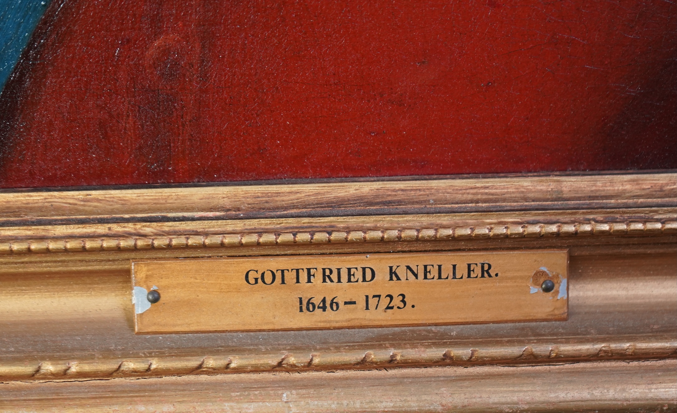 After Sir Godfrey Kneller, 1646-1723, A portrait of King George I wearing the star and ribbon of the garter
